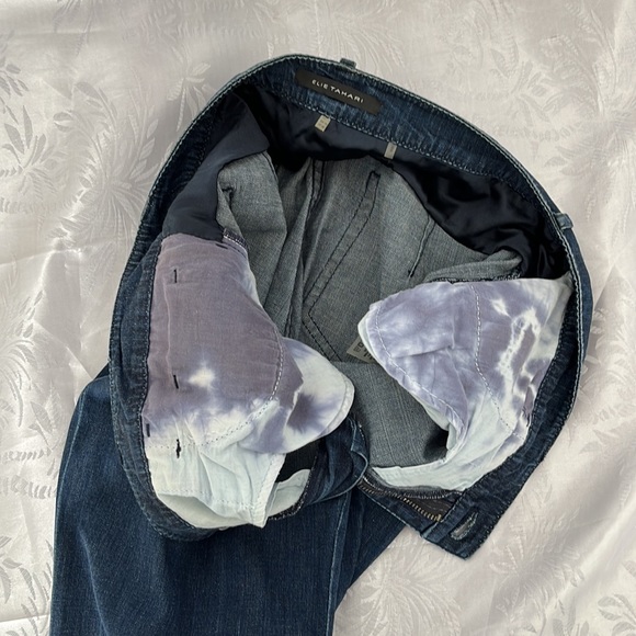 Elie Tahari flare mid rise jeans size US10 - Picture 9 of 13